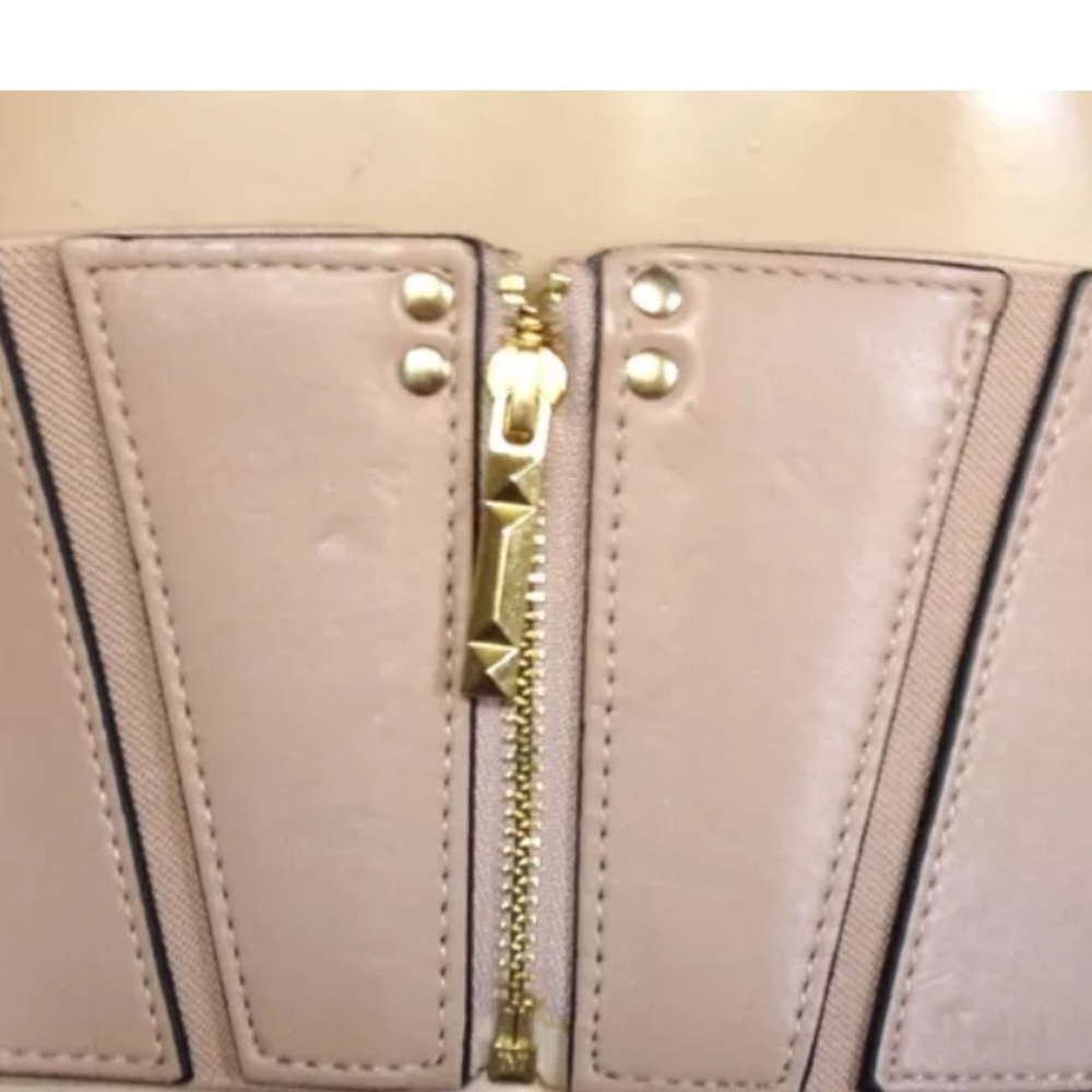 BCBG  WAIST BELT WIDE STUDDED ZIP CORSET NUDE - Picture 3 of 3